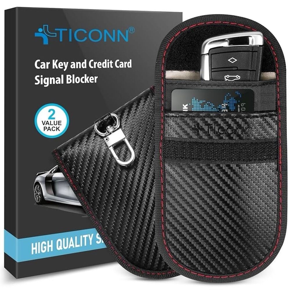 RFID Blocking Faraday Bag Signal Blocker for Car Keys & Cards